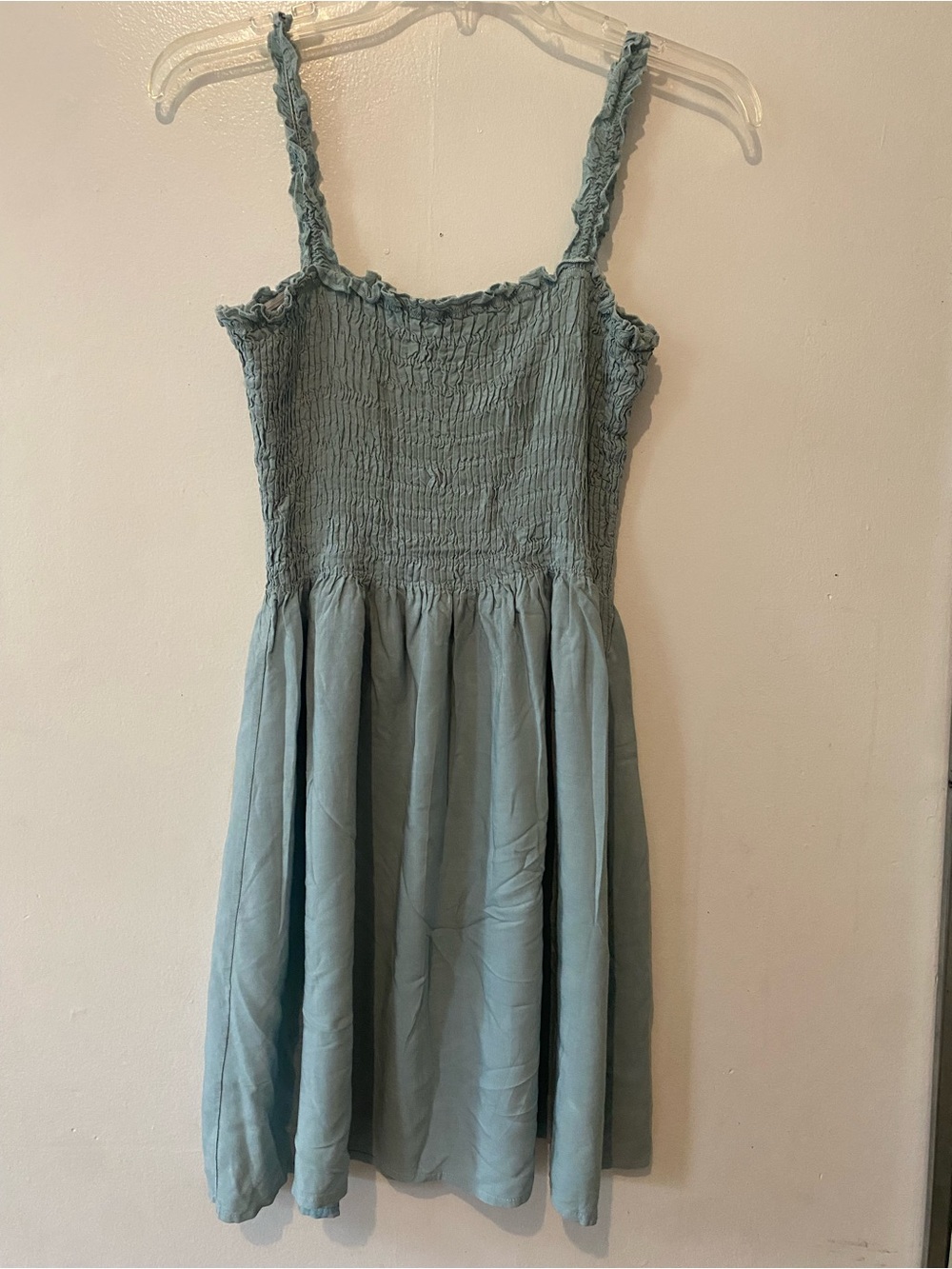 Light green Smocked Sundress